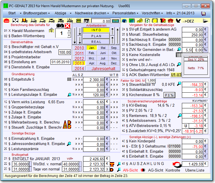 Nettorechner 2013