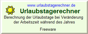 Urlaubstagerechner