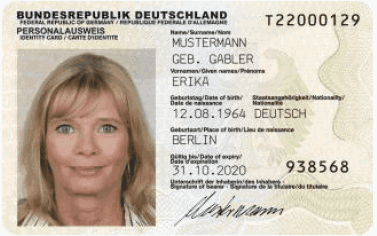 Personalausweis-Muster