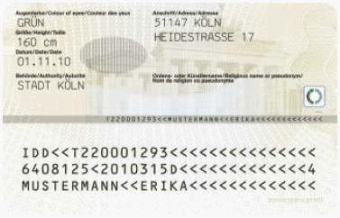 Personalausweis-Muster